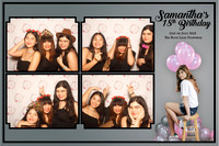 July 21, Samantha's 18th Birthday